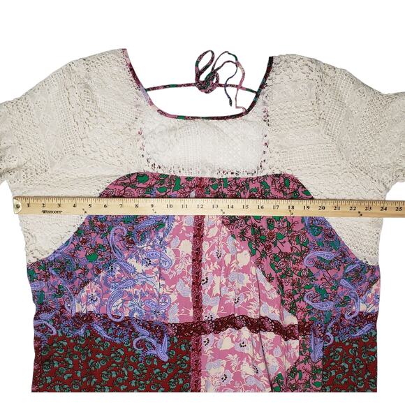 Umgee Crochet Paisley Dress Plus Sz 2XL - Picture 6 of 8